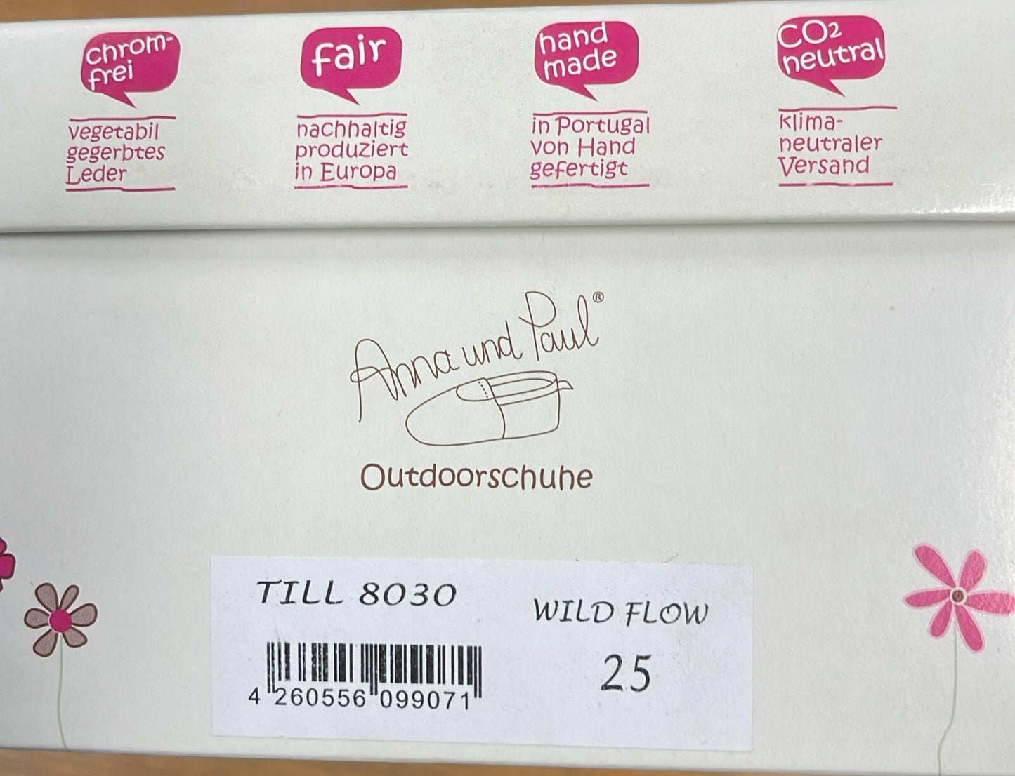 Anna und Paul Krabbelschuhe Outdoor  Gefüttert Aus Leder Till 8030 27 Wild Flow