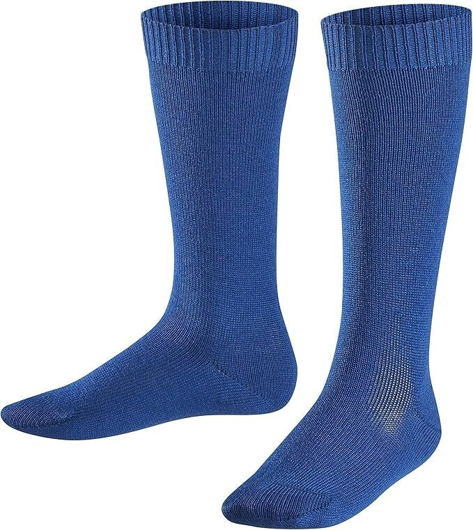Falke Comfort Wool Kinder Knie Strümpfe Socken 39-42 Wollsocken Blau
