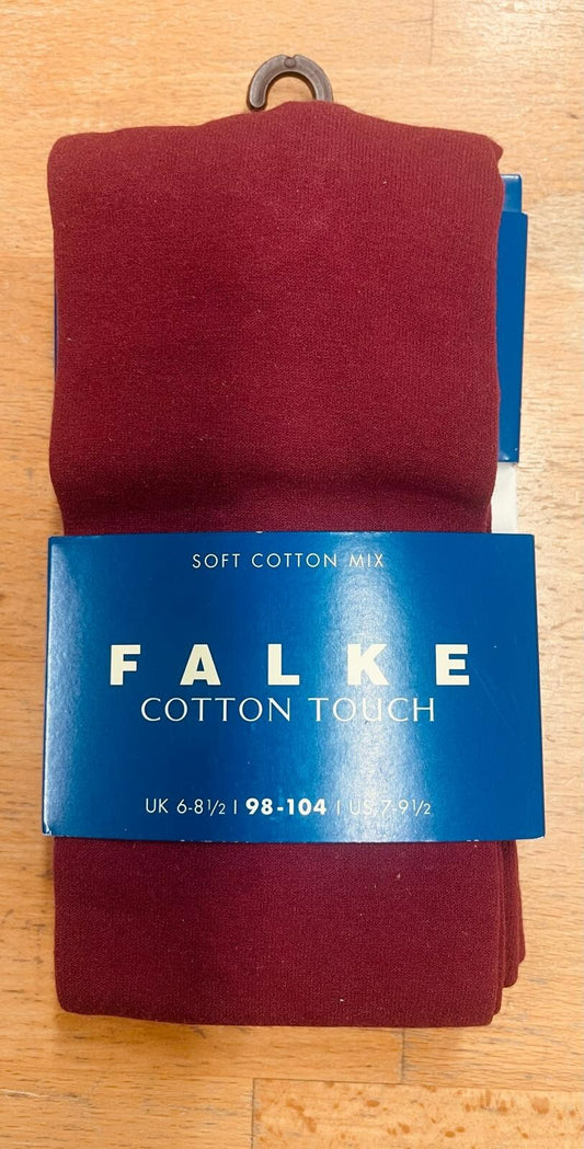Falke Cotton Touch Kinder Strumpfhose 98-104 Dunkel Rot