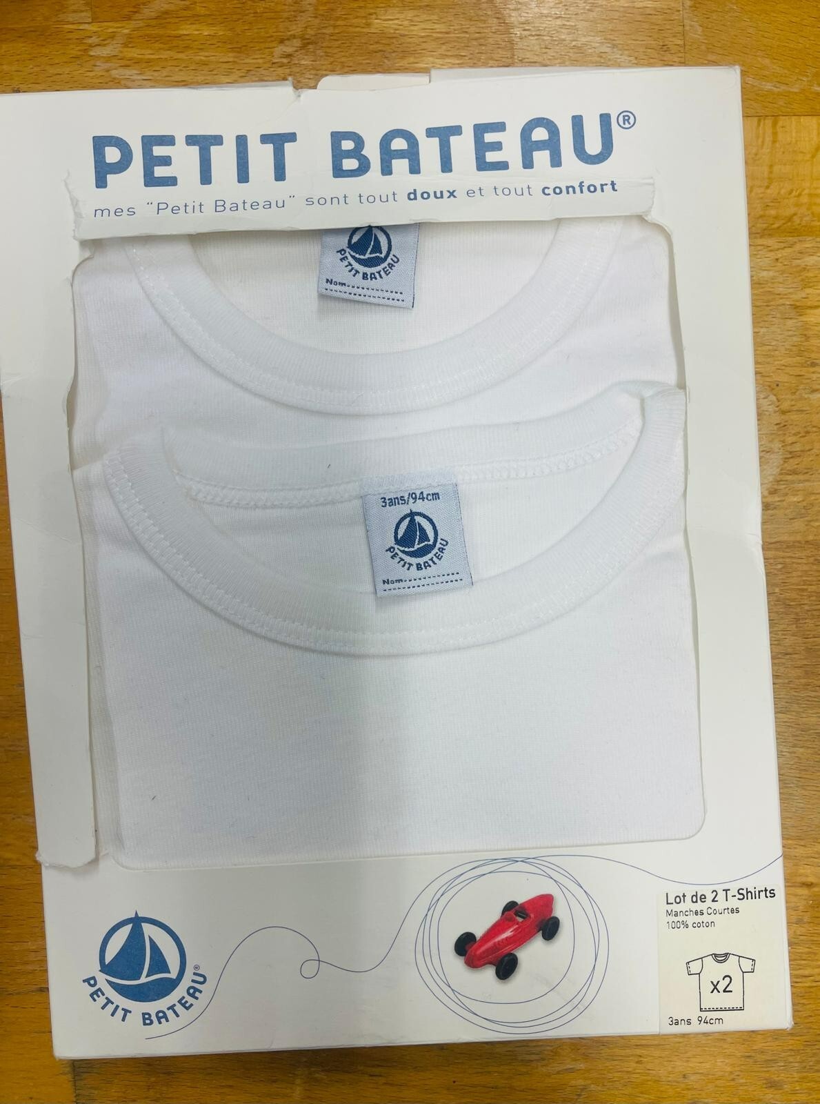 Petit Bateau 2er-Set Kinder-Unterhemden aus Baumwolle 94 cm Neuware