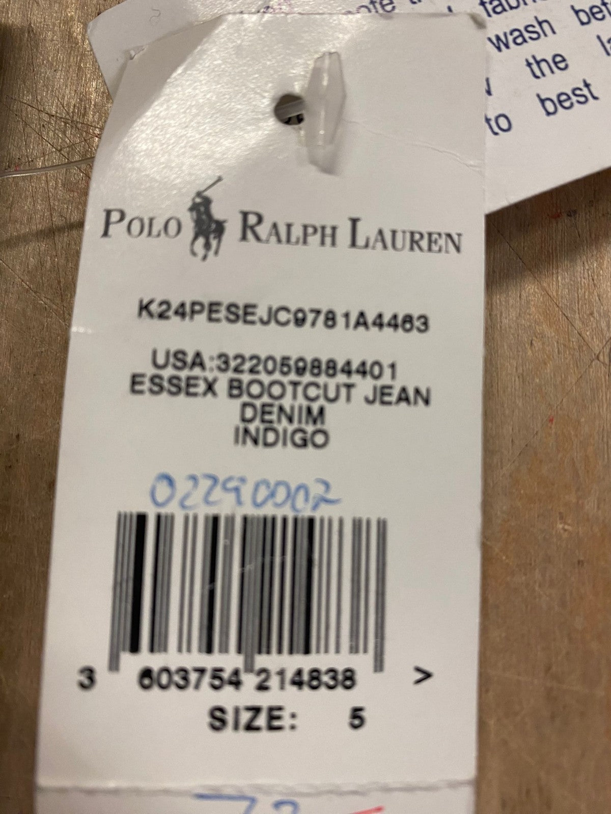Polo Ralph Lauren Mädchen BOOTCUT Jeans weit geschnitten Gr. 109 - 116 Neu