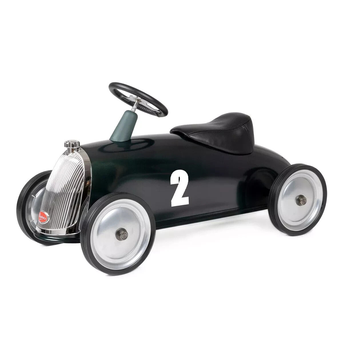 Rutschauto Baghera Flitzer Metal Kinder Laufauto mit Gummireifen 90cm Schwarz