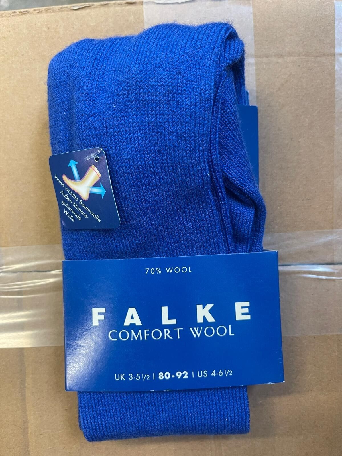 Comfort Wool Kinder Strumpfhose 80-92 Wein Blau