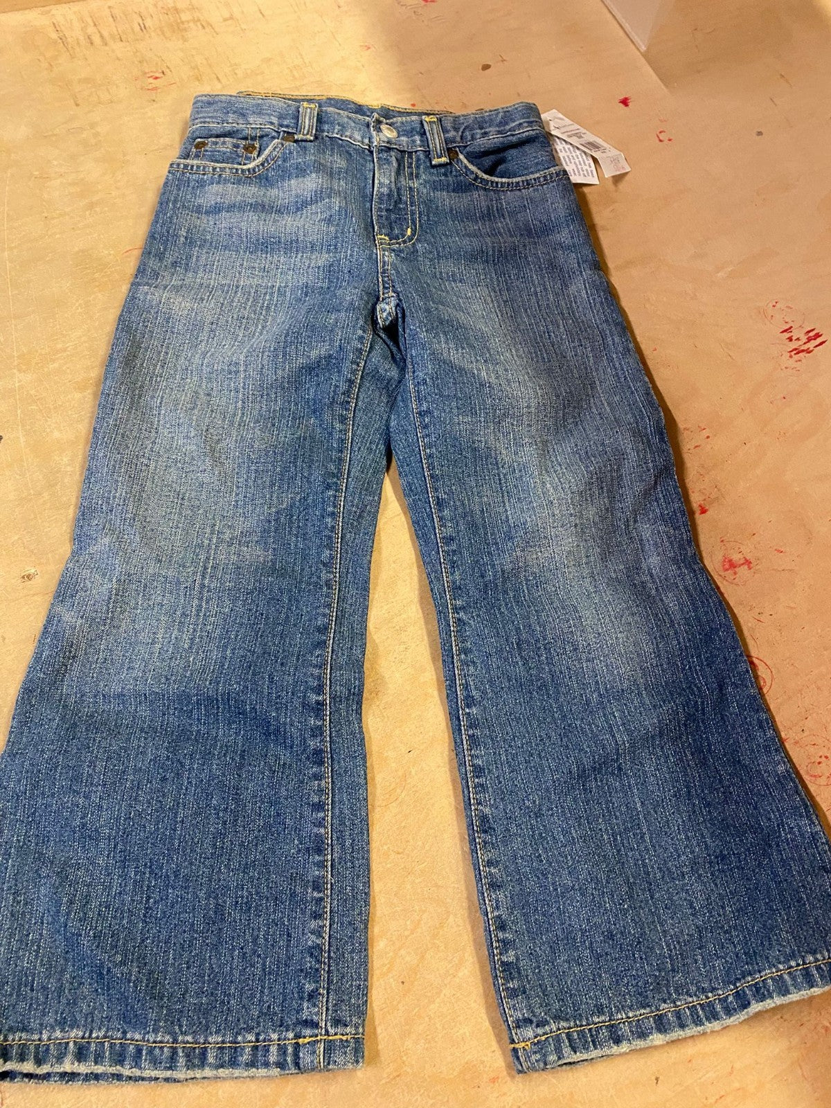 Polo Ralph Lauren Mädchen BOOTCUT Jeans weit geschnitten Gr. 109 - 116 Neu