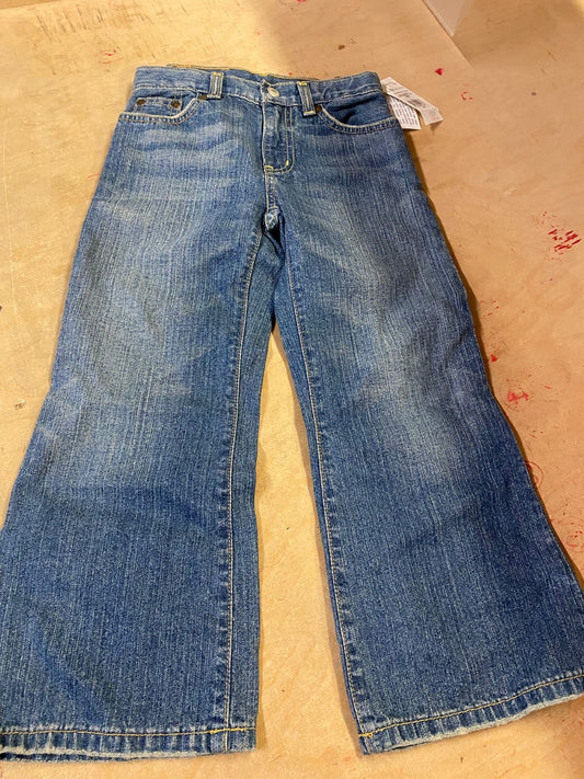 Polo Ralph Lauren Mädchen BOOTCUT Jeans weit geschnitten Gr. 109 - 116 Neu