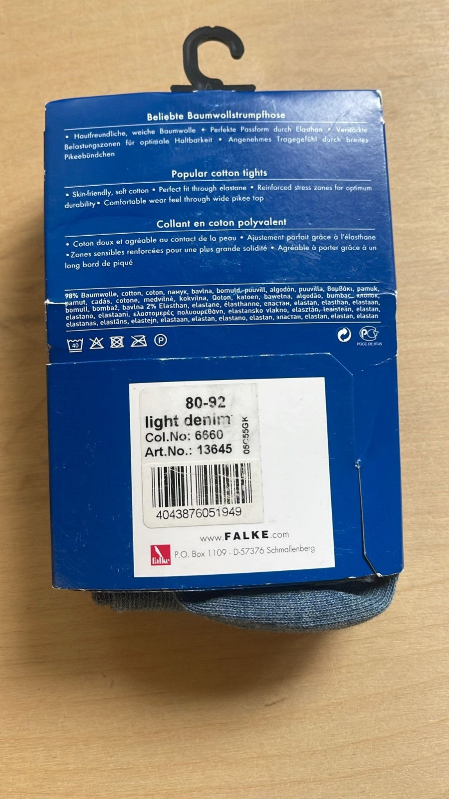Falke  Family Strumpfhose Kinder 80-92 Blau NEU