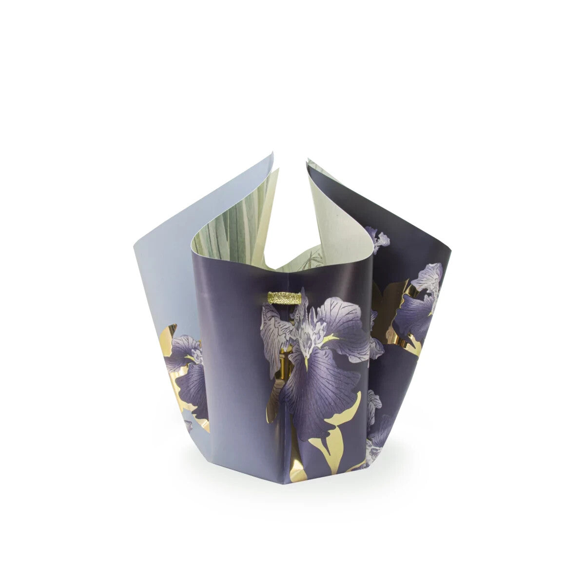 Bogenvase Faltvase Klappvase IRIS GOLD Designervase 25 cm Blumenvase Vase