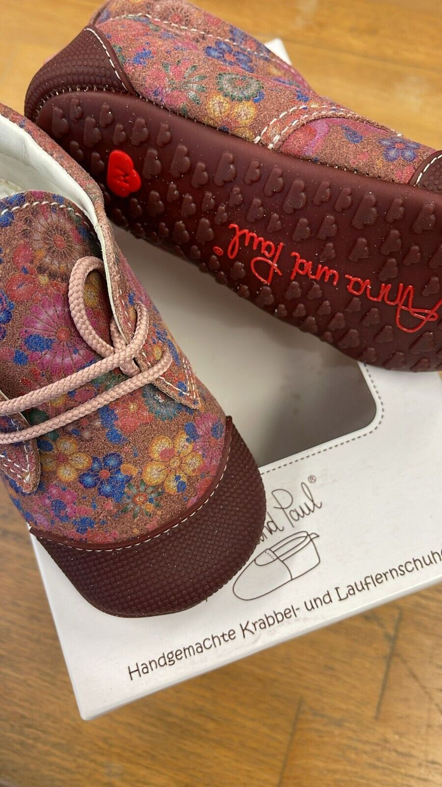 Anna und Paul Krabbelschuhe Outdoor Aus Leder - Robbi 1264 Multicolour M 20-21
