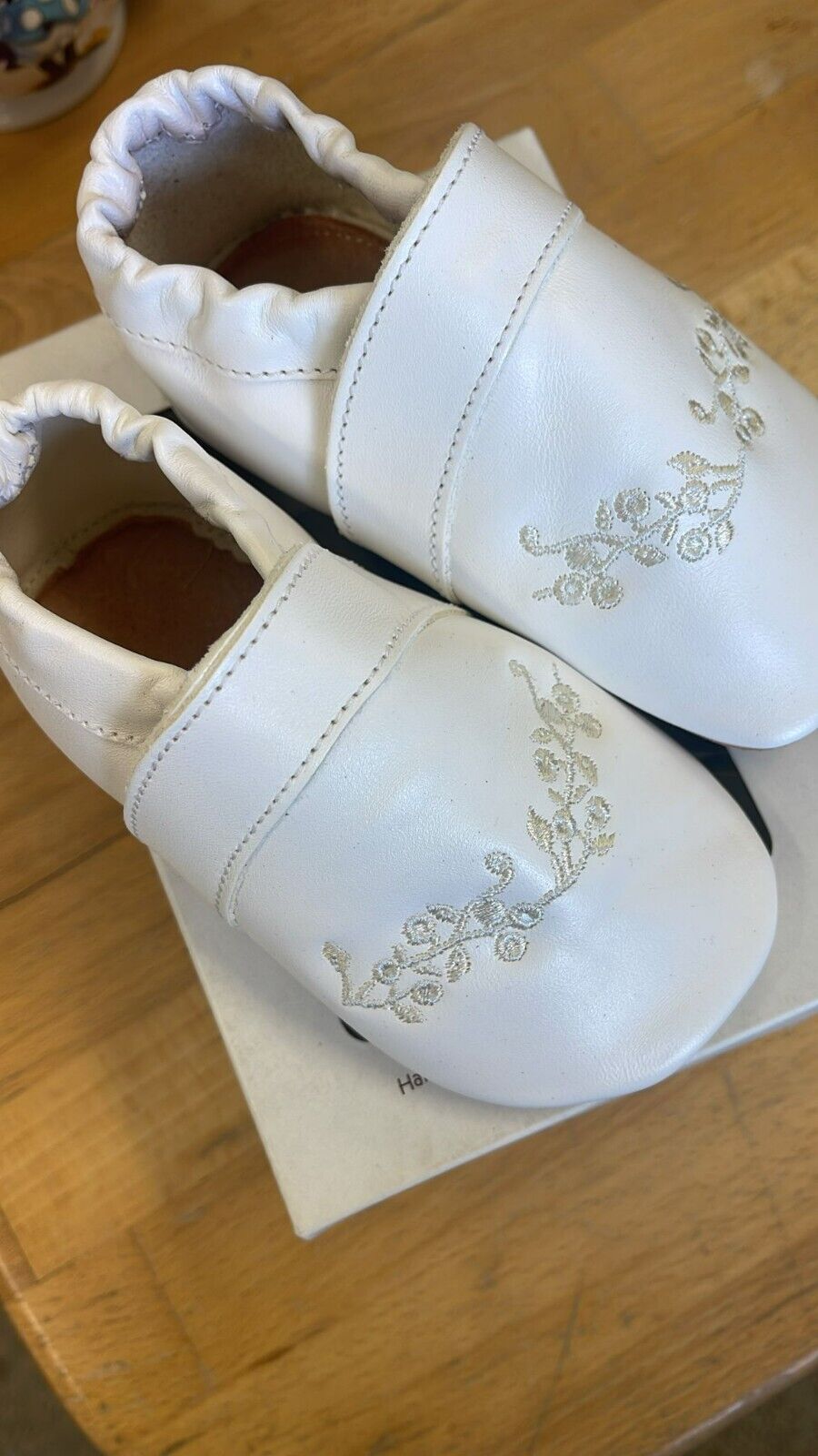 Anna und Paul Lauflernschuh - Krabbelschuh Aus Leder  - W. Dream White XL 23