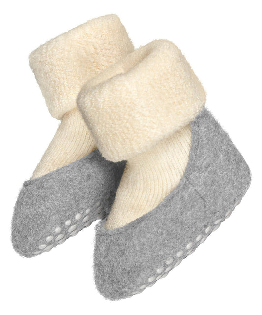 Falke Baby Cosyshoe Babys Hausschuhe 15-16 mit Merinowolle rutschhemmender Sohle