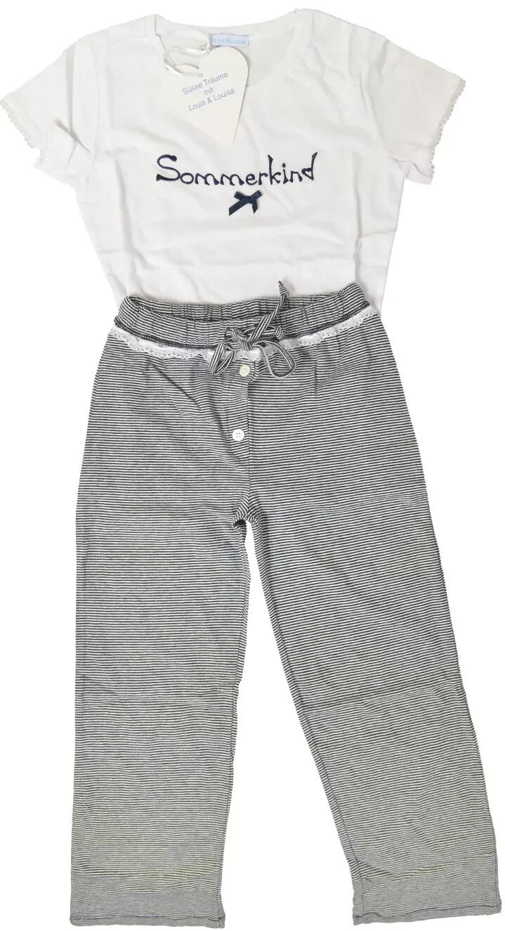 Louis & Louisa Pyjama 104-110 NEU mit Etikett Ringel Kurzarm