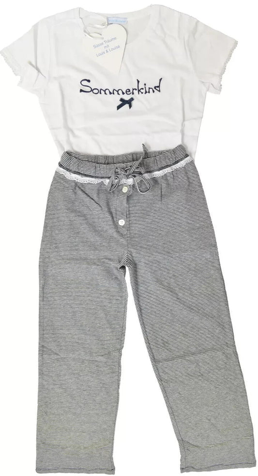 Louis & Louisa Pyjama 104-110 NEU mit Etikett Ringel Kurzarm