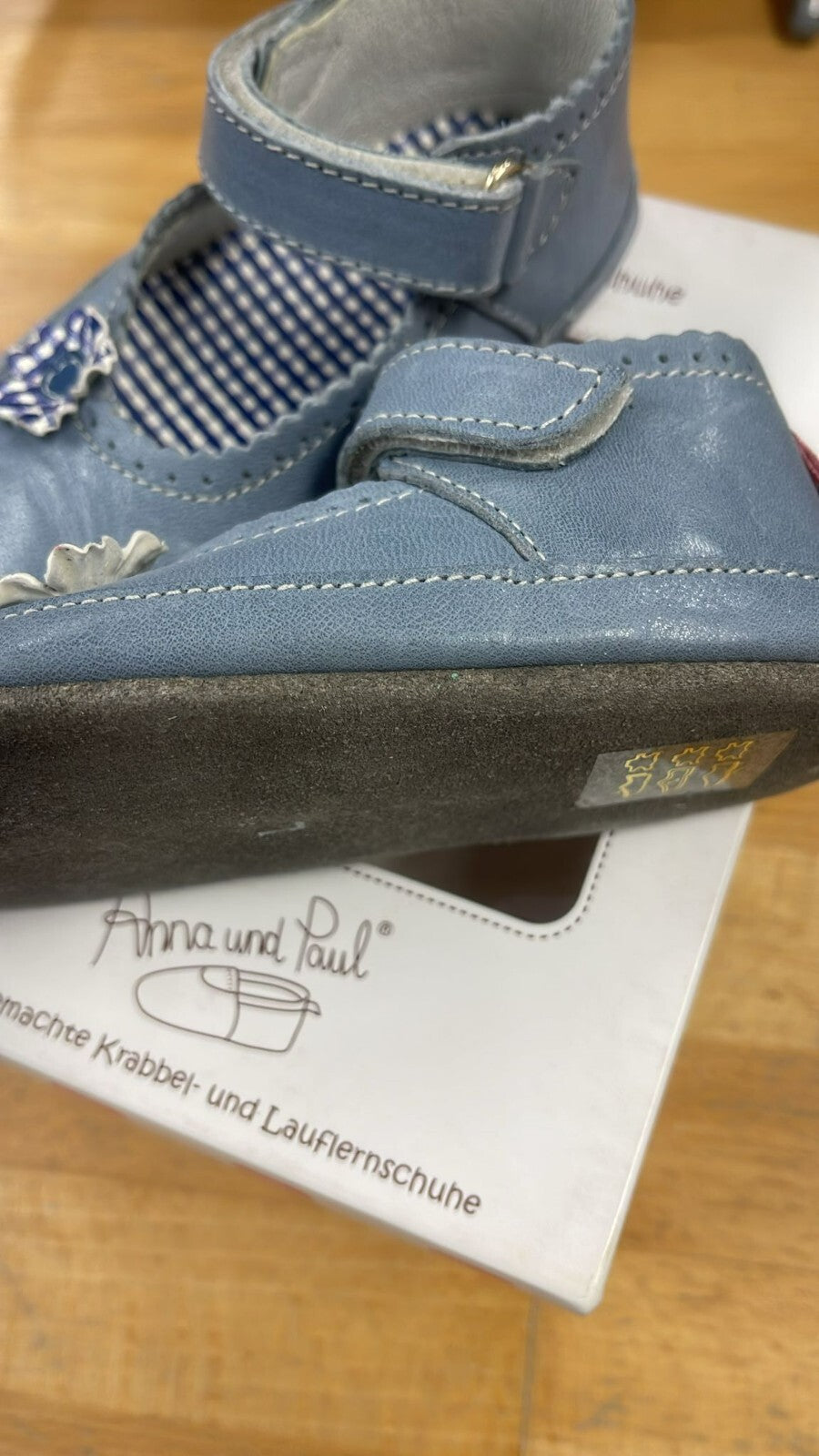 Anna und Paul Lauflernschuhe Krabbelschuhe Cinderella 1147 L 22 - Sandalen