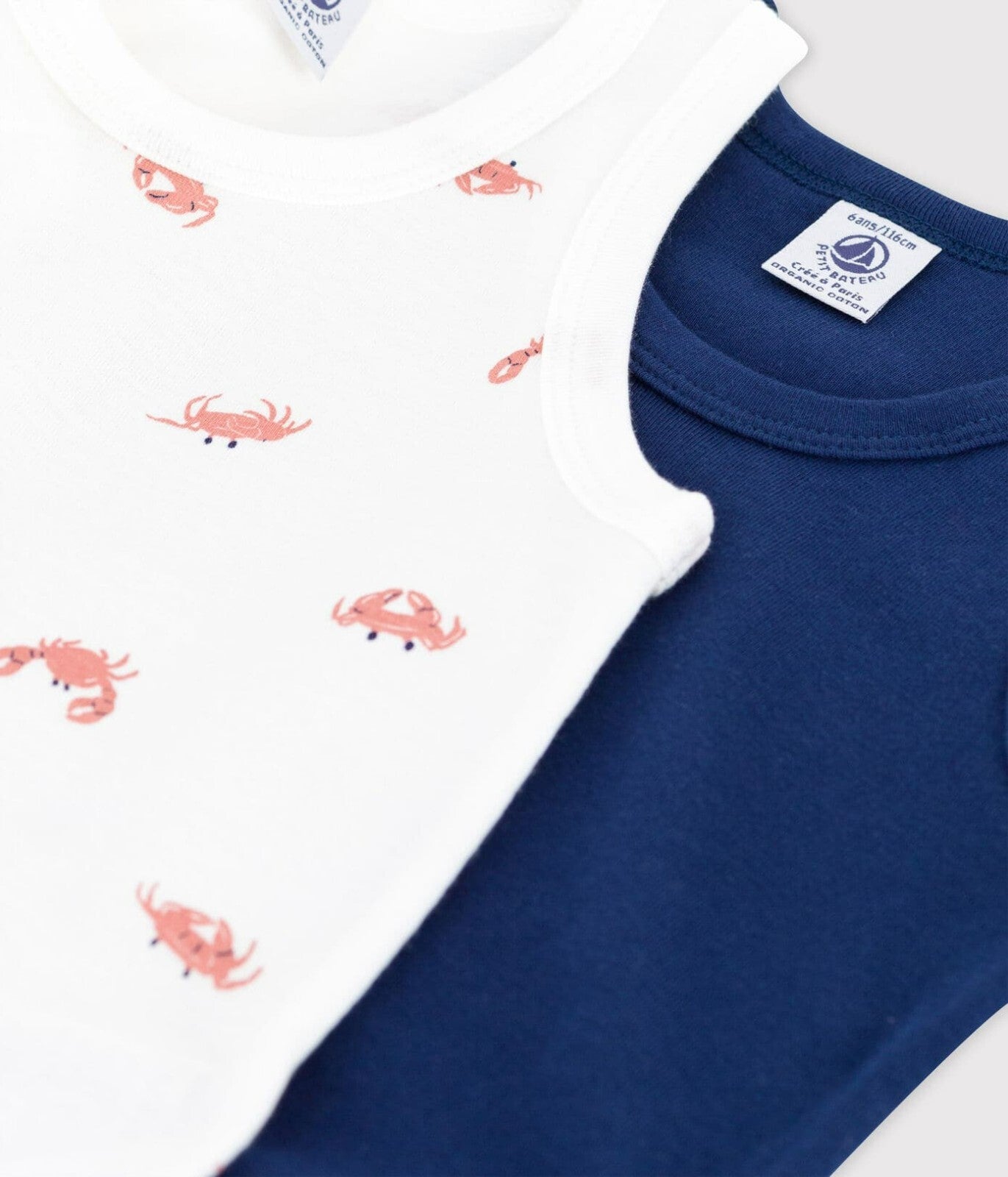 Petit Bateau - Kinder Unterhemden - 2er Set - 6 Jahre 116 cm Neu OVP