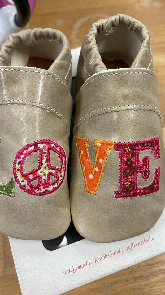 Anna und Paul Krabbelschuhe Aus Leder - Love Sand L 22