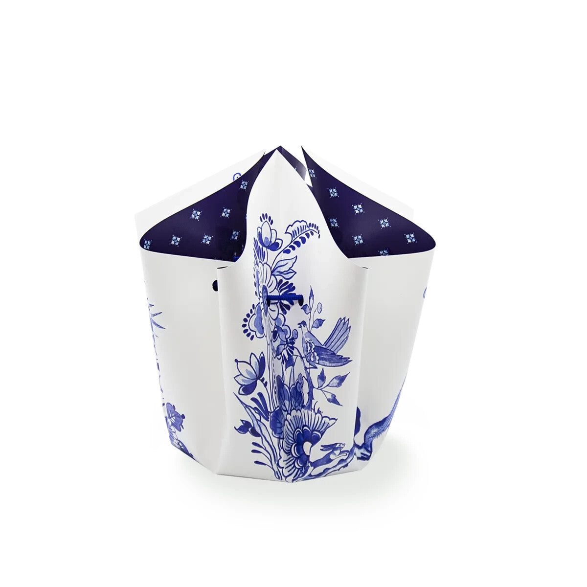 Bogenvase Faltvase Klappvase SMALL DELFT BLUE Designervase 25 cm