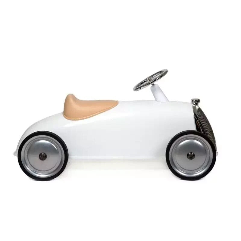 Rutschauto Baghera Flitzer Metal Kinder Laufauto mit Gummireifen 90cm Weiß