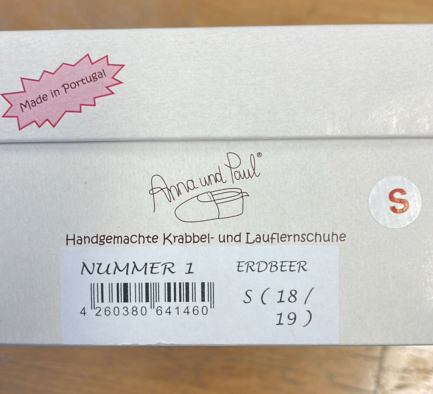 Anna und Paul Lauflernschuhe Nummer 1 Erdbeer S 18-19