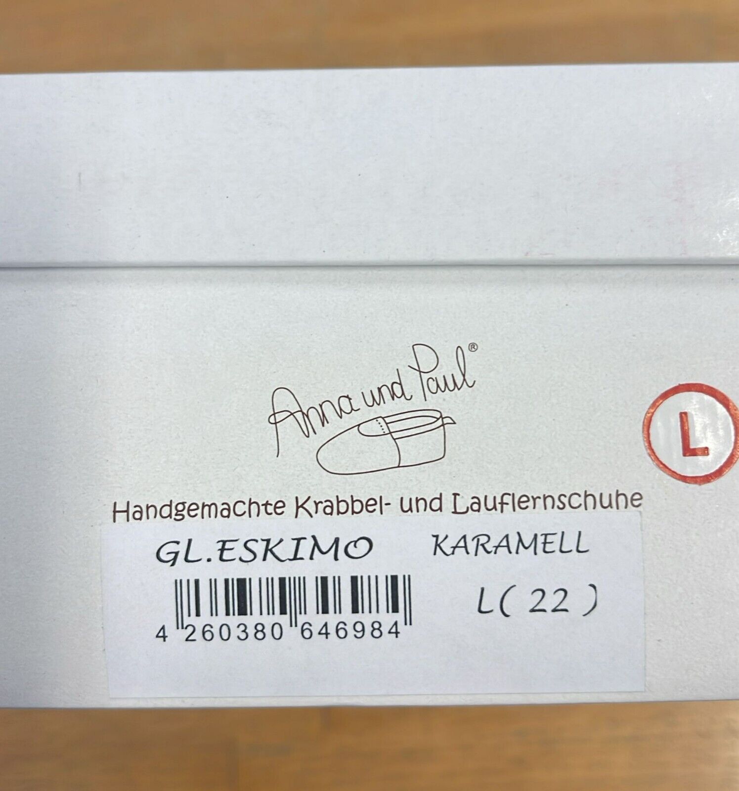 Anna und Paul Eskimo Boot gefüttert Gummisohle Leder Lammfell 22 Braun Herz