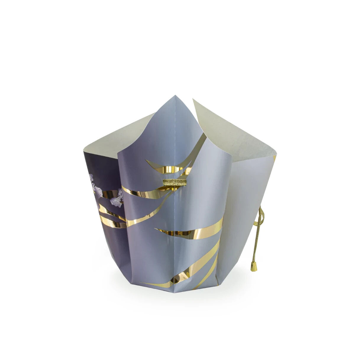 Bogenvase Faltvase Klappvase IRIS GOLD Designervase 25 cm Blumenvase Vase