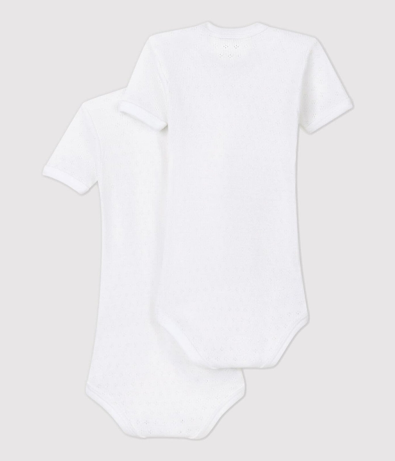 Petit Bateau Kurzämelige Bodys 2er Set Baumwolle weiß 4 Jahre 104 cm