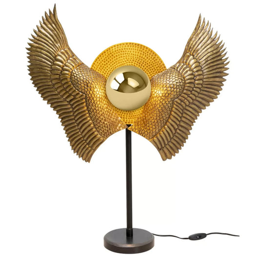 Kare Tischleuchte Bird Wings 76 cm Metall Designerlampe Tisch Lampe Dekolampe