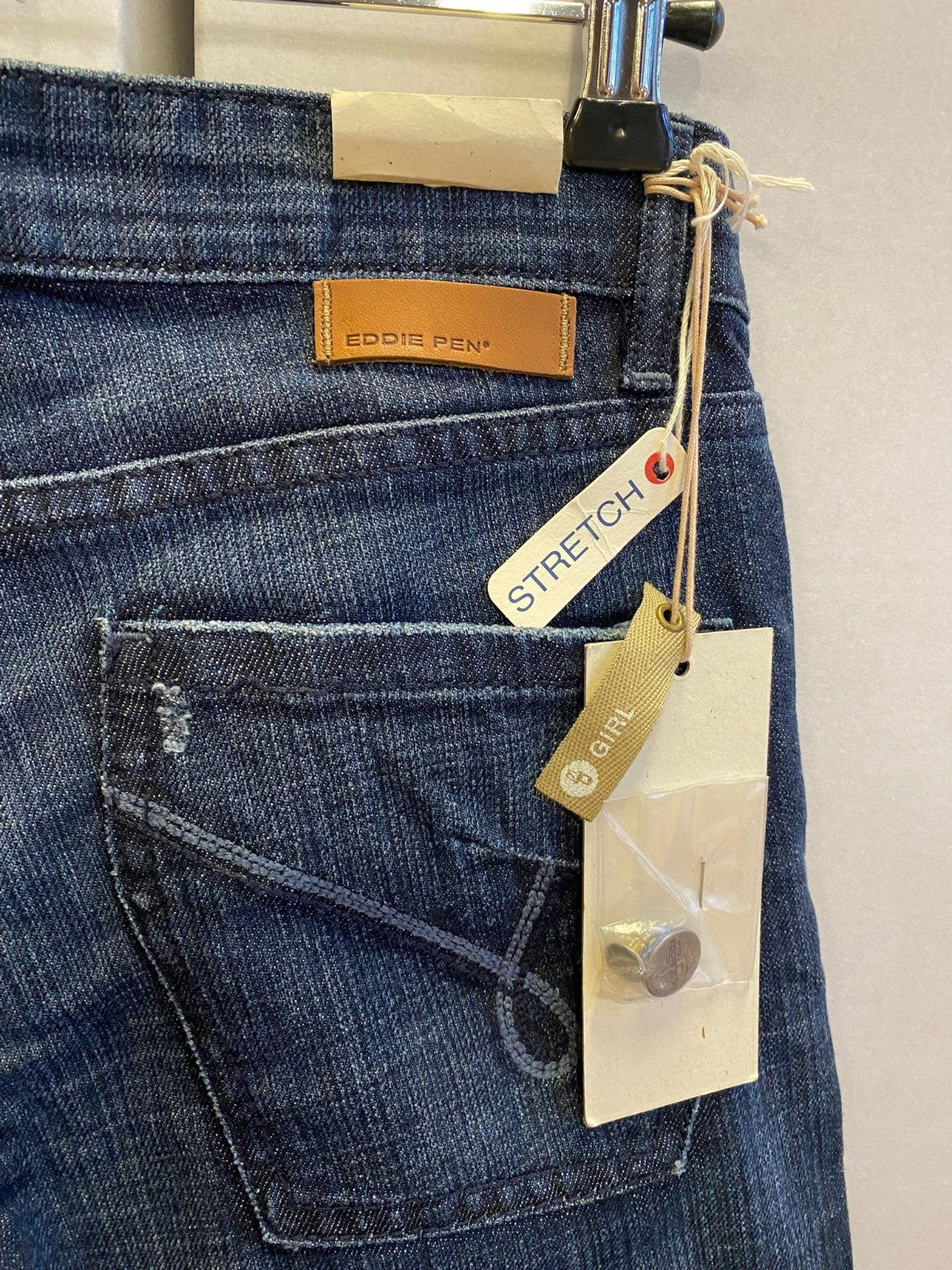 Eddie Pen Jeans mit Stretch  Mädchen 158 Straight Leg Neu mit Etikett