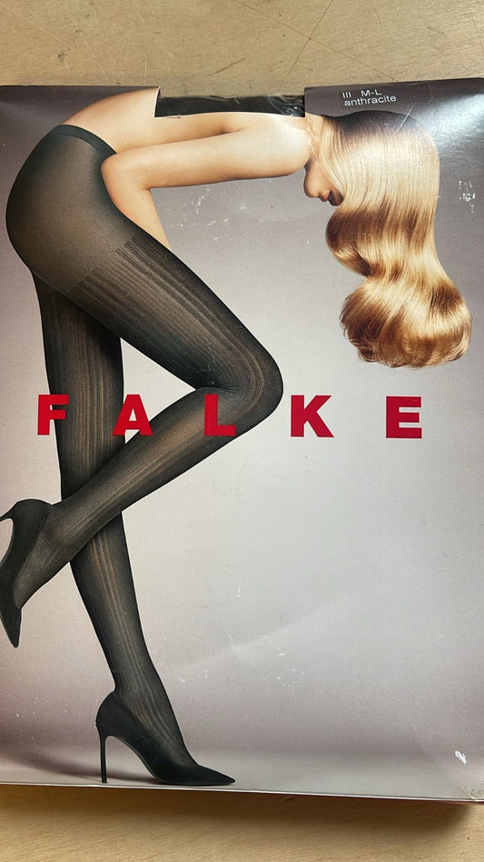 FALKE Damen Strumpfhose Prime Rip 60 DEN Anthrazit M/L