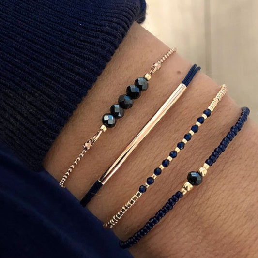 Armband Set Navy Chic Rosegold