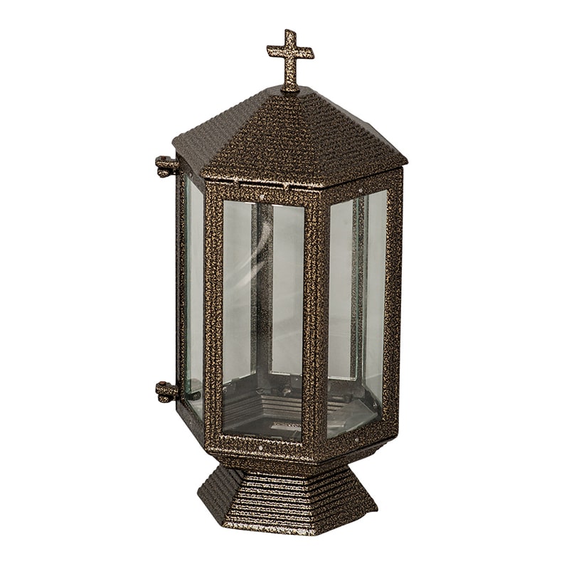 Grablaterne „Auralis Gold“ – Aluminium, Martelé-Gold, 31,5 × 14 cm