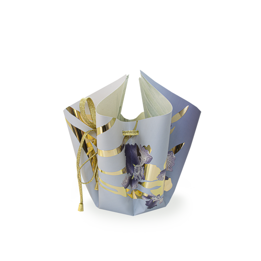 Bogenvase Faltvase Klappvase IRIS GOLD Designervase 25 cm Blumenvase Vase