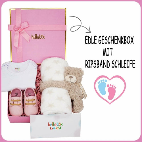 Hello box Baby Geschenkset zur Geburt für mädchen, Neugeborene