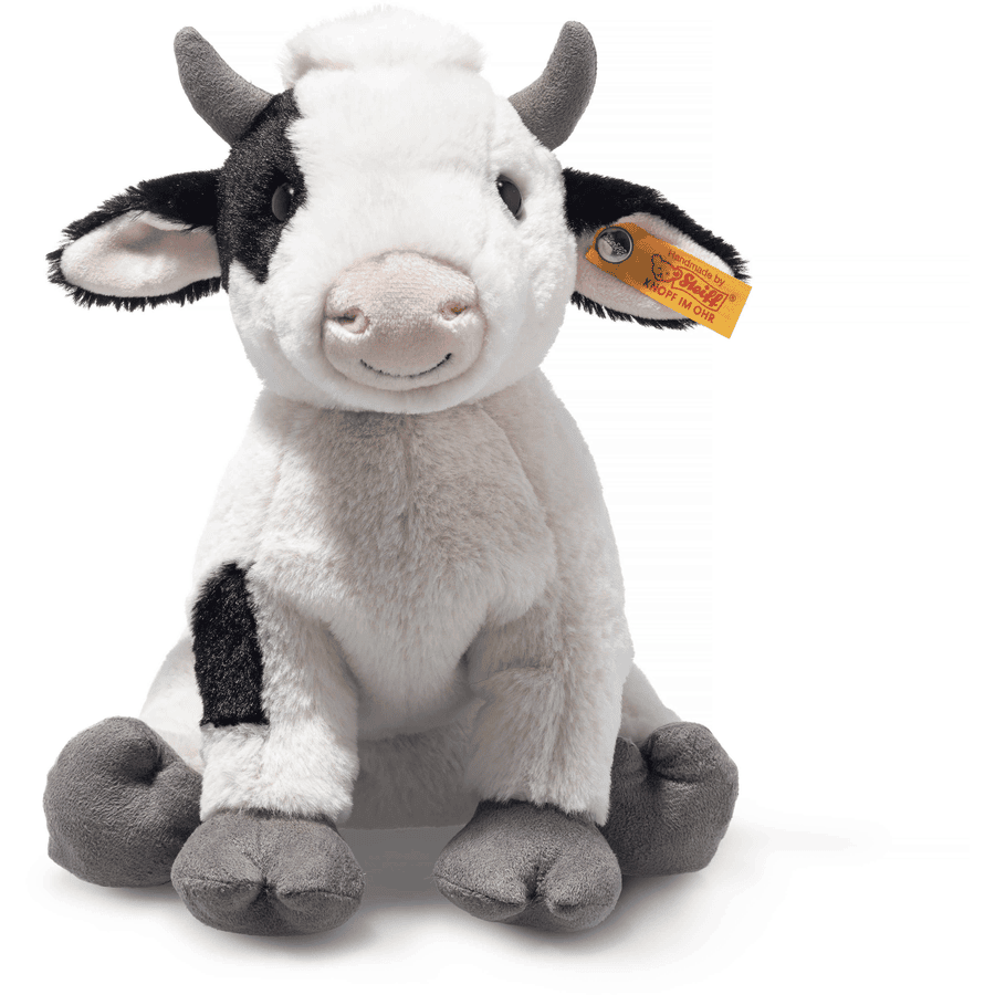 Steiff Soft Cuddly Friends Kuh Cobb weiss/schwarz gefleckt, 24 cm