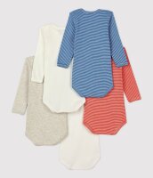 Petit Bateau 5er Set Baby-Bodys lang&auml;rmelig aus Baumwolle mit versch. Paris-Designs, in versch Gr&ouml;&szlig;en, Farbe , Gr&ouml;&szlig;e 