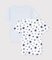 Petit Bateau 2er Set Kurz&auml;rmelige T-Shirts aus Baumwolle mit Sternen f&uuml;r Jungen, 6 Jahre - 116cm