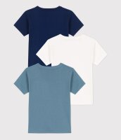 Petit Bateau 3er T-Shirt Set aus Baumwolle, in der Gr&ouml;&szlig;e 5 Jahre 110 cm f&uuml;r Jungen