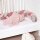 Baby und Kinderbett Umrandung Jersey Berry Pink Grey geflochten